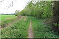 Canalside bridleway in GL19 4DY