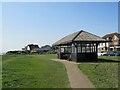Shelter on the clifftop, Barton-on-Sea, near New Milton in BH25 7EA