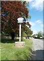 Village sign, Pottersbury in NN12 7QA