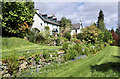 Terraced garden at Farleyer Lodge in PH15 2JE