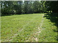 Footpath alongside Stow Coppice in RH9 8EJ