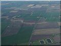 Roddon running across fields NE of Ely: aerial 2025  (1) in CB7 4SY