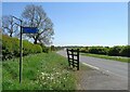 Direction sign towards National Cycle Route 1 beside Hartlepool Road in TS21 3HR