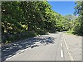 A498 along Llyn Dinas in Beddgelert Community