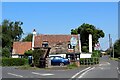 Bus Shelter and Village Sign, Christchurch in PE14 9PG