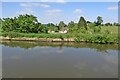 Farmland and houses from the Grand Union Canal Walk in CV35 7AB