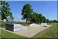 Skatepark on playing fields north of Christchurch in PE14 9LF