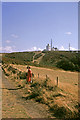 Footpath on open land at Cromer, Norfolk taken 1964 in NR27 0AN