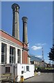 Chimneys at Kempton Steam Museum in TW13 6ST