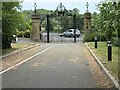 Golden gates at Wood Norton on A44 in WR11 4TY