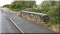 Parapet of bridge over Scad Beck on east side of B5300 in Maryport North Ward