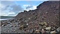 Recent erosion on the conglomerate cliff in CA27 0BD