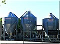 South Cheriton: Three of the four silos at Southland Farm in BA8 0BW