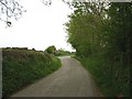 Approaching the bridge over the A55 near Graig Fawr Farm in LL60 6HY