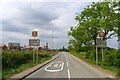 Fleckney Road entering Fleckney in LE8 8DD