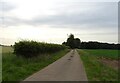 Road to Whitecross Farm in NR9 4AE