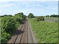 Railway towards Rainford Station in WA11 8PH