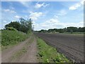 Path on farmers' track in WN8 9PD