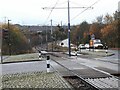 Tram lines crossing Moorthorpe Way in S20 5JS