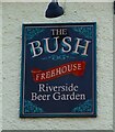 Sign for the Bush public house, Costessey in NR8 5AA