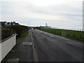 Skinburness Road and Cote Lighthouse (beacon) in Silloth-on-Solway