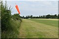 View along the edge of Branscombe Airfield in Branscombe