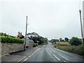 Approaching crossroads entering Carharrack on the B3298 in TR16 5RF