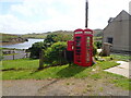 Telephone box opposite Uigen Church in HS2 9HW