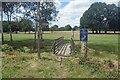 Footbridge onto the Golf Course in GU20 6PA