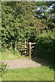 Kissing gate on a public footpath at the western end of Cowbridge in CF71 7FF