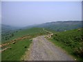 Farm track along Banc y Belan in SY19 7BJ