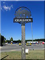 The village sign for Challock in TN25 4AT