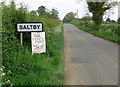 Approaching Saltby along Croxton Road in LE14 4QF