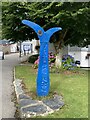 Sustrans millennium milepost in TR8 4NN