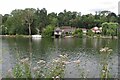 Houses and boathouses along the Thames in RG4 7DX