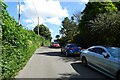Parked cars on Venslooe Hill in PL14 6DT