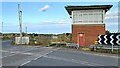 Level crossing and signal box west of Cambois in Cambois