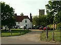The way to the church at Witham in CM8 2YG