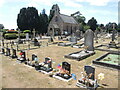 Graves in Wells cemetery in BA5 1NE