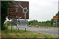 Signs approaching A259 Body Shop Roundabout in BN17 7TA