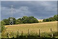Field under a stormy sky in NE16 3DA