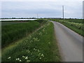 Lane down into Upwell Fen in PE38 0BU