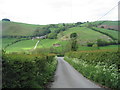 View across the Lugg valley in Llangunllo Community