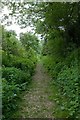 Footpath up West Down, Chilbolton in SO20 6AX