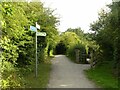 Junction with National Cycle Route 6 in Bestwood Country Park in NG15 7EZ