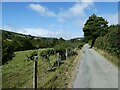 Narrow lane towards Plas Nantyr in Llansantffraid Glyn Ceiriog Community