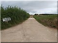Entrance to a Farm and Cottage in EX5 3DE