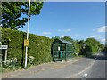 Bus shelter by A338, close to Aughton in SN8 3RZ
