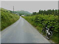 View down the lane towards Red House / Ty-ĉoch in SY18 6PJ