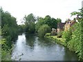 River Test from Middle Bridge, Romsey in SO51 8HN